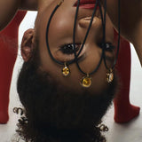 Necklace Raw Desire Yellow Oval
